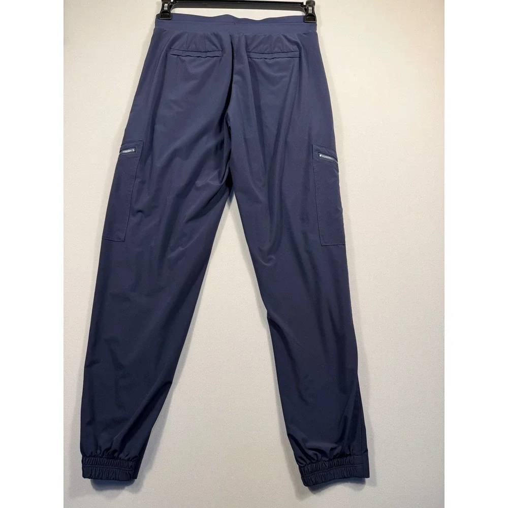 Athleta Venture Cargo Joggers Navy Blue Lightweight Hiking Pants Size 2